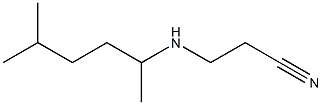 3-[(5-methylhexan-2-yl)amino]propanenitrile Structure