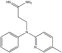 3-[(5-methylpyridin-2-yl)(phenyl)amino]propanimidamide Structure