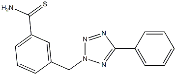 3-[(5-phenyl-2H-1,2,3,4-tetrazol-2-yl)methyl]benzene-1-carbothioamide 구조식 이미지