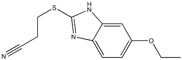 3-[(6-ethoxy-1H-1,3-benzodiazol-2-yl)sulfanyl]propanenitrile 구조식 이미지