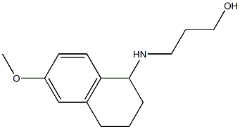 3-[(6-methoxy-1,2,3,4-tetrahydronaphthalen-1-yl)amino]propan-1-ol Structure