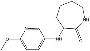 3-[(6-methoxypyridin-3-yl)amino]azepan-2-one Structure