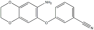 3-[(7-amino-2,3-dihydro-1,4-benzodioxin-6-yl)oxy]benzonitrile 구조식 이미지