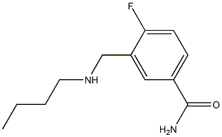3-[(butylamino)methyl]-4-fluorobenzamide Structure