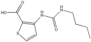 3-[(butylcarbamoyl)amino]thiophene-2-carboxylic acid 구조식 이미지