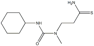 3-[(cyclohexylcarbamoyl)(methyl)amino]propanethioamide Structure