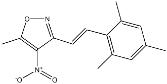 3-[(E)-2-mesitylvinyl]-5-methyl-4-nitroisoxazole Structure