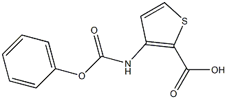 3-[(phenoxycarbonyl)amino]thiophene-2-carboxylic acid 구조식 이미지