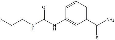 3-[(propylcarbamoyl)amino]benzene-1-carbothioamide 구조식 이미지