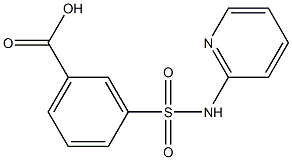 3-[(pyridin-2-ylamino)sulfonyl]benzoic acid Structure