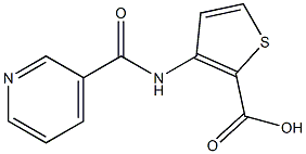 3-[(pyridin-3-ylcarbonyl)amino]thiophene-2-carboxylic acid Structure