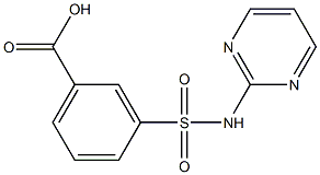 3-[(pyrimidin-2-ylamino)sulfonyl]benzoic acid Structure