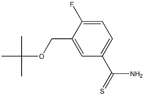 3-[(tert-butoxy)methyl]-4-fluorobenzene-1-carbothioamide Structure