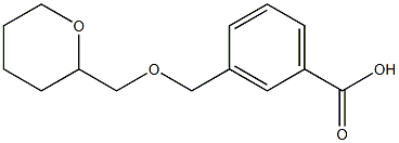 3-[(tetrahydro-2H-pyran-2-ylmethoxy)methyl]benzoic acid Structure