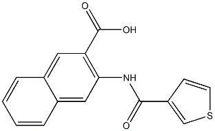 3-[(thien-3-ylcarbonyl)amino]-2-naphthoic acid Structure