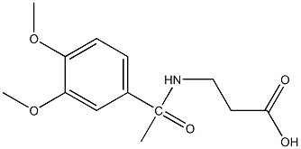 3-[1-(3,4-dimethoxyphenyl)acetamido]propanoic acid Structure