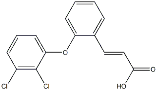 3-[2-(2,3-dichlorophenoxy)phenyl]prop-2-enoic acid Structure