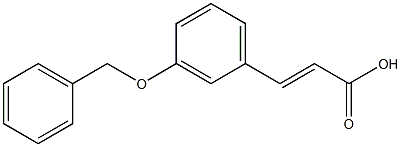 3-[3-(benzyloxy)phenyl]prop-2-enoic acid 구조식 이미지