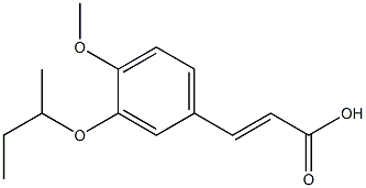 3-[3-(butan-2-yloxy)-4-methoxyphenyl]prop-2-enoic acid Structure