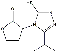 3-[3-(propan-2-yl)-5-sulfanyl-4H-1,2,4-triazol-4-yl]oxolan-2-one Structure