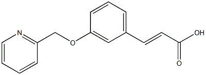 3-[3-(pyridin-2-ylmethoxy)phenyl]prop-2-enoic acid Structure