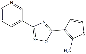 3-[3-(pyridin-3-yl)-1,2,4-oxadiazol-5-yl]thiophen-2-amine Structure