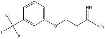 3-[3-(trifluoromethyl)phenoxy]propanimidamide Structure