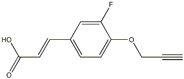 3-[3-fluoro-4-(prop-2-yn-1-yloxy)phenyl]prop-2-enoic acid 구조식 이미지