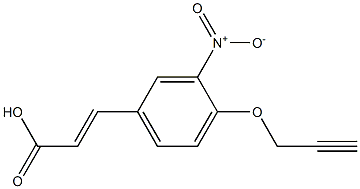 3-[3-nitro-4-(prop-2-yn-1-yloxy)phenyl]prop-2-enoic acid Structure