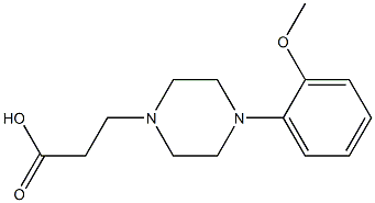 3-[4-(2-methoxyphenyl)piperazin-1-yl]propanoic acid Structure