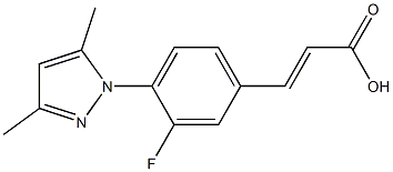 3-[4-(3,5-dimethyl-1H-pyrazol-1-yl)-3-fluorophenyl]prop-2-enoic acid Structure