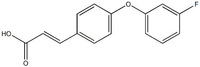 3-[4-(3-fluorophenoxy)phenyl]prop-2-enoic acid Structure