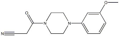 3-[4-(3-methoxyphenyl)piperazin-1-yl]-3-oxopropanenitrile 구조식 이미지