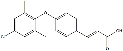3-[4-(4-chloro-2,6-dimethylphenoxy)phenyl]prop-2-enoic acid Structure