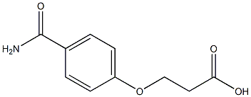 3-[4-(aminocarbonyl)phenoxy]propanoic acid 구조식 이미지