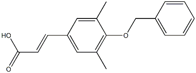 3-[4-(benzyloxy)-3,5-dimethylphenyl]prop-2-enoic acid 구조식 이미지