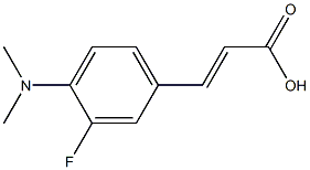 3-[4-(dimethylamino)-3-fluorophenyl]prop-2-enoic acid Structure