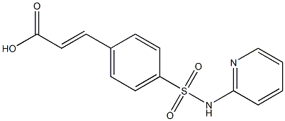 3-[4-(pyridin-2-ylsulfamoyl)phenyl]prop-2-enoic acid Structure