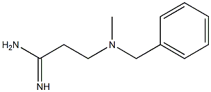 3-[benzyl(methyl)amino]propanimidamide Structure