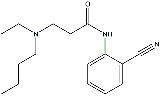 3-[butyl(ethyl)amino]-N-(2-cyanophenyl)propanamide Structure