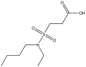 3-[butyl(ethyl)sulfamoyl]propanoic acid Structure