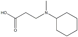 3-[cyclohexyl(methyl)amino]propanoic acid Structure