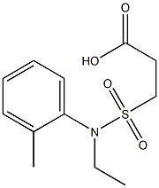 3-[ethyl(2-methylphenyl)sulfamoyl]propanoic acid Structure