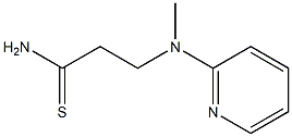 3-[methyl(pyridin-2-yl)amino]propanethioamide Structure