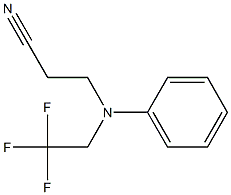 3-[phenyl(2,2,2-trifluoroethyl)amino]propanenitrile 구조식 이미지