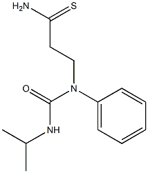 3-[phenyl(propan-2-ylcarbamoyl)amino]propanethioamide Structure