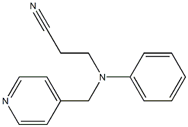 3-[phenyl(pyridin-4-ylmethyl)amino]propanenitrile 구조식 이미지