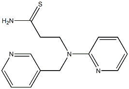 3-[pyridin-2-yl(pyridin-3-ylmethyl)amino]propanethioamide 구조식 이미지