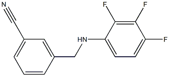 3-{[(2,3,4-trifluorophenyl)amino]methyl}benzonitrile Structure