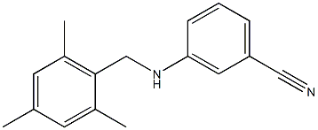 3-{[(2,4,6-trimethylphenyl)methyl]amino}benzonitrile Structure